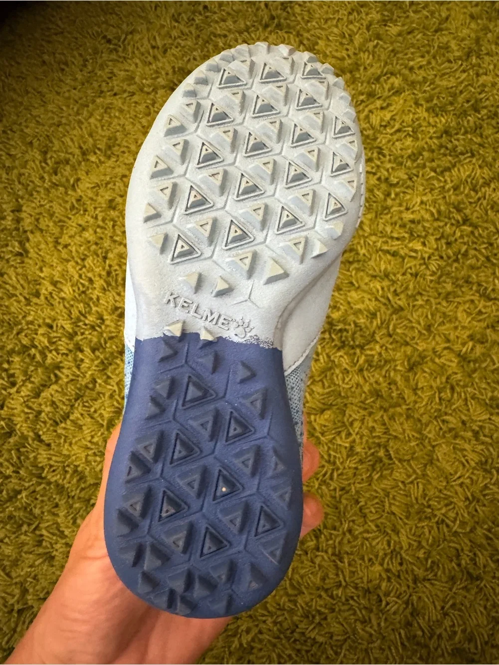 KELME Kids' Light Blue Velcro Athletic Sneakers